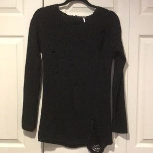 Black holey sweater